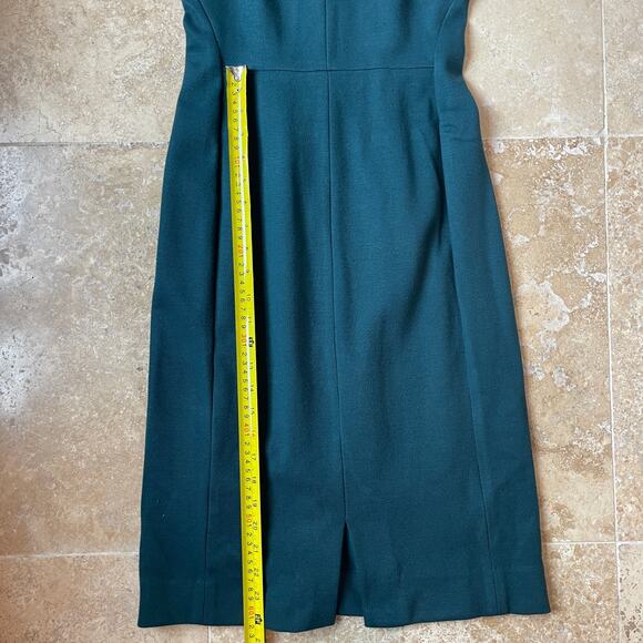 M.M. LaFleur Green Midi Dress Women’s Sz 2-Classic Workwear Sheath Minimalist - Picture 7 of 9